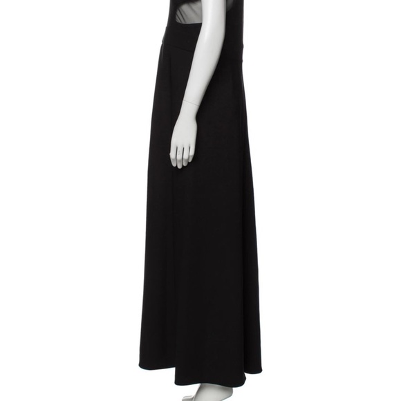 TOM FORD BLACK SILK LONG DRESS MEDIUM US 8 IT 44 - Picture 2 of 3